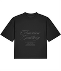 Fracture Gallery™ Boxy Oversized Tee – Black